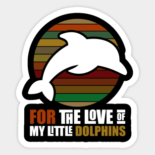Vintage dolphin Sticker
